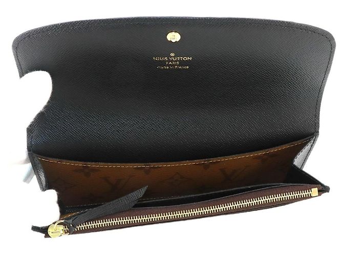 Louis Vuitton Monogram Reverse Portefeuille Emilie Bi-Fold Wallet Monogramma - vista 4