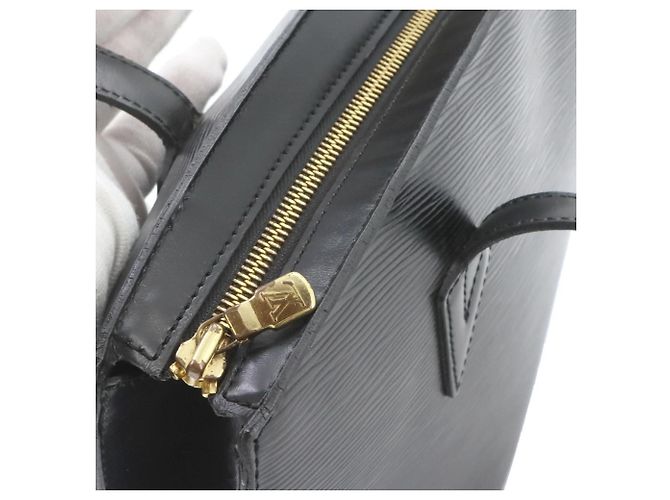Borsa Tote Louis Vuitton Epi Saint Jacques Nero - vista 8