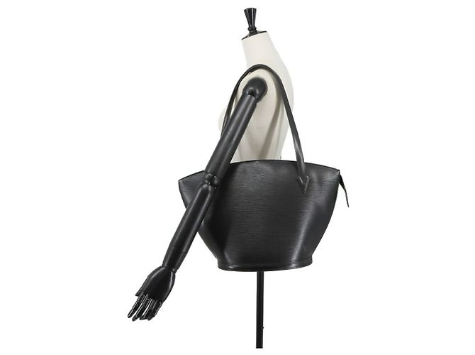 Borsa Tote Louis Vuitton Epi Saint Jacques Nero - vista 9