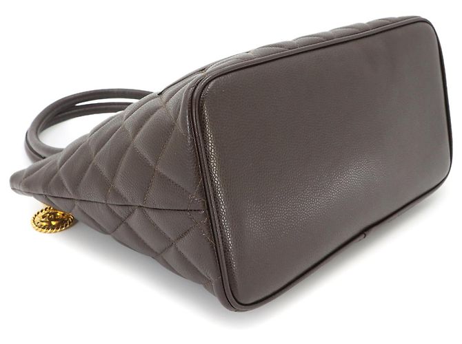 Borsa Tote Chanel Medallion Marrone scuro - vista 4