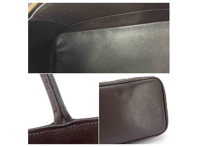 Borsa Tote Chanel Medallion Marrone scuro - vista 8