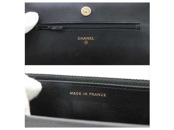 Portafoglio a catena Chanel Matelassé in pelle nera Nero - vista 7
