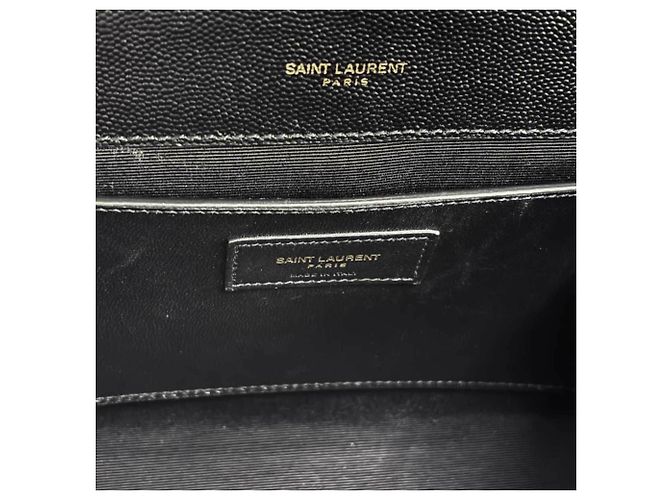Borsa a tracolla Saint Laurent Envelope Medium Chain Nero - vista 6