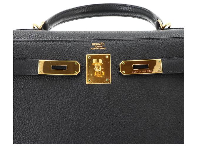 Hermès Hermes Kelly 32 Togo Black Borsa a mano 2-way Nero - vista 7