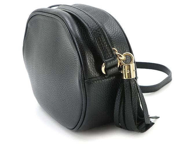 Gucci Soho Schultertasche aus schwarzem Leder - Ansicht 3