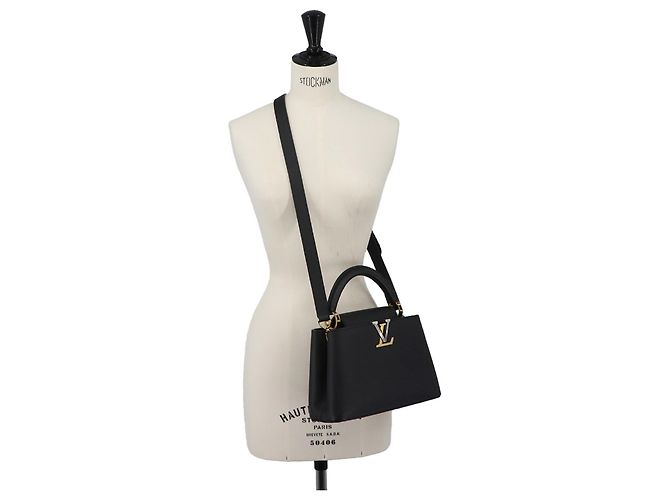 Bolso Louis Vuitton Capucines BB 2-way Mano/Hombro Negro - vista 8