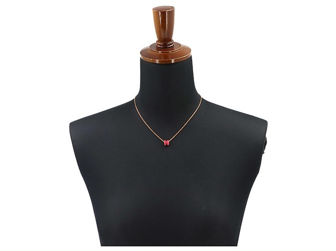 Hermès Collana Hermes Mini Pop H in oro rosa D'oro - vista 4