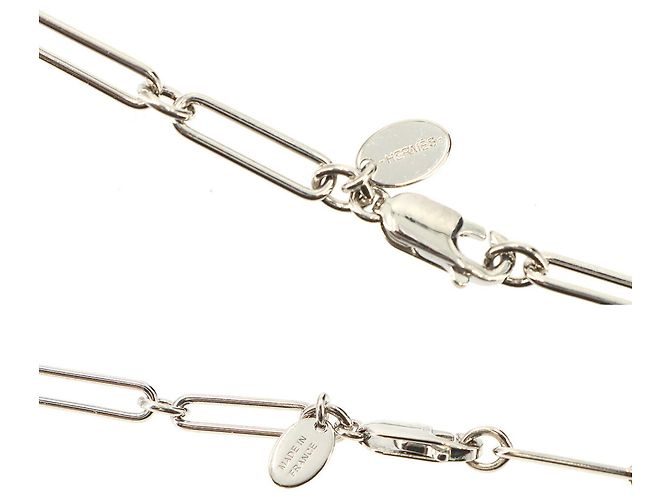 Hermès Collana lunga con pendente Hermes Boite a Reves Argento Rosso - vista 6