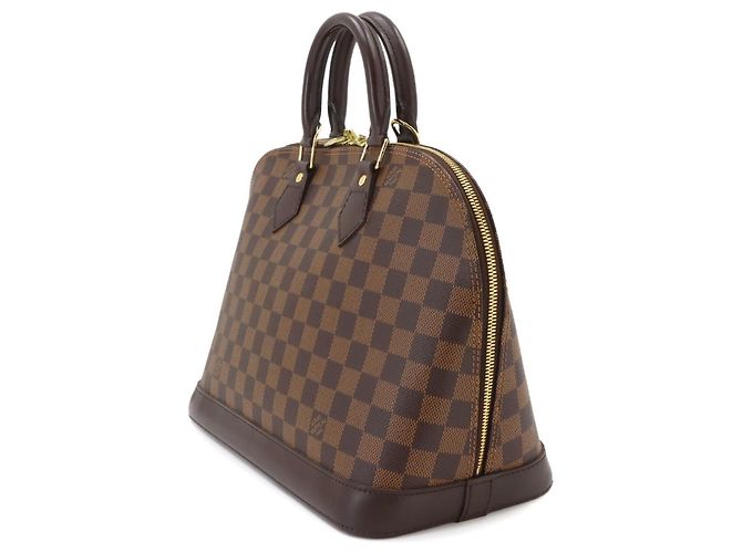 Sac à main Louis Vuitton Alma PM Damier Marron Damier ebène - vue 2