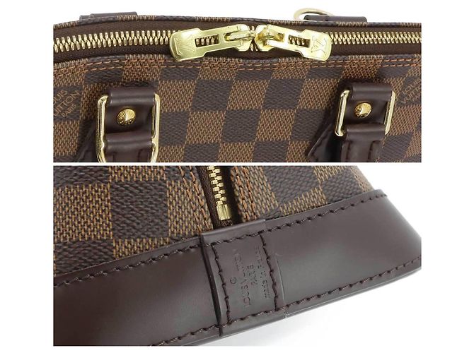 Sac à main Louis Vuitton Alma PM Damier Marron Damier ebène - vue 6