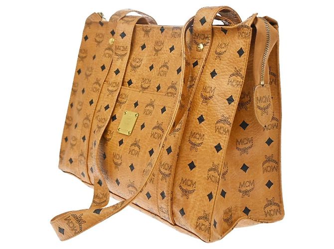 MCM Visetos Leder Handtasche Braun - Ansicht 3