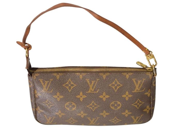 Organizer Louis Vuitton Pochette Accessoires Monogram Marrone Monogramma - vista 7