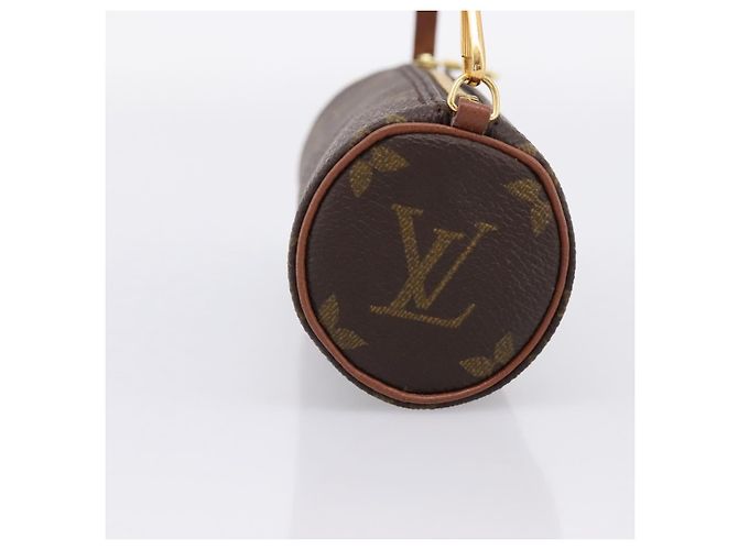 Louis Vuitton Papillon Pochette Monogram Canvas Mini Marrone - vista 4