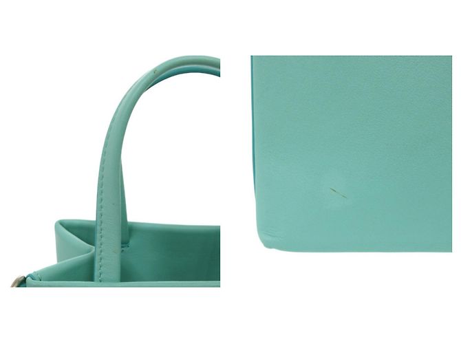 Borsa a mano in pelle Mini Shopping Tote Tiffany & Co. Blu chiaro - vista 10