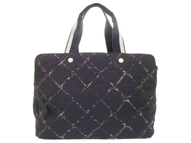 Borsa Boston Chanel Travel Line Nera Nero - vista 2