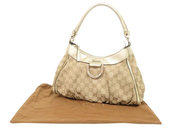 Gucci Guccissima Abbey Handtasche Beige Golden - Ansicht 2