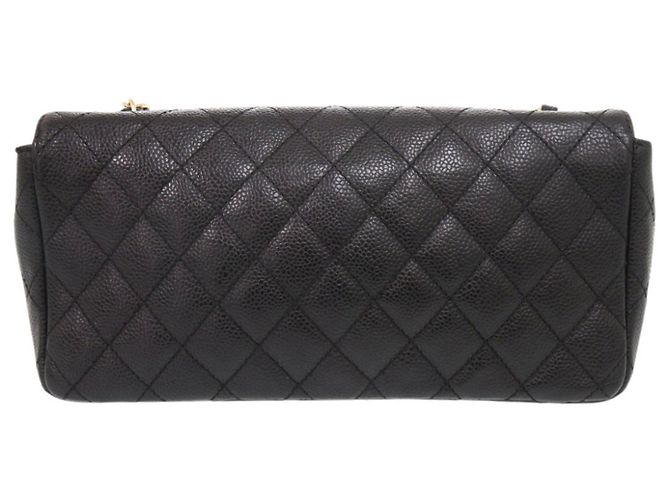 Borsa a tracolla Chanel Matelassé East West Nero - vista 2