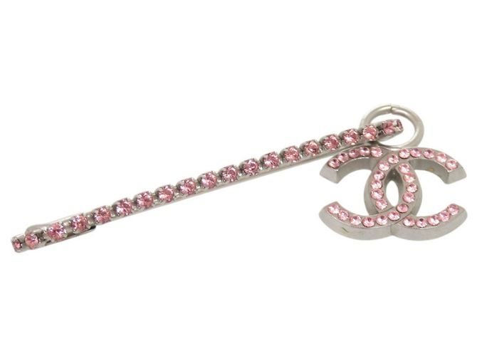 Spilla a spilla da balia Chanel Coco Mark Argento Rosa - vista 4