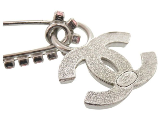 Spilla a spilla da balia Chanel Coco Mark Argento Rosa - vista 5