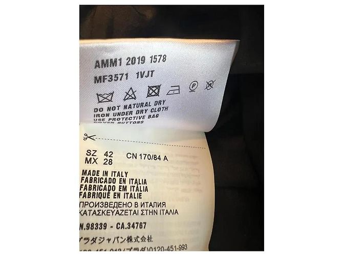 Miu Miu Schwarz-weißes Kleid aus Polyester - Ansicht 5