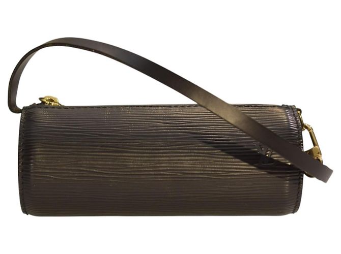 Louis Vuitton Soufflot in pelle Epi Noir Nero - vista 13