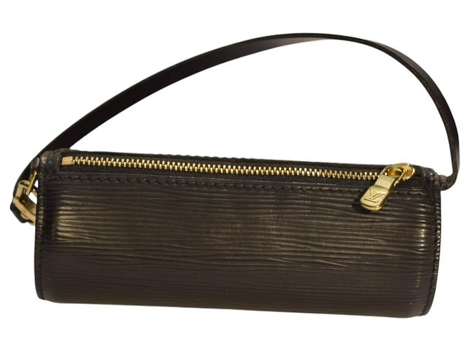 Louis Vuitton Soufflot in pelle Epi Noir Nero - vista 14
