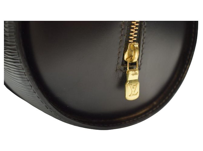 Louis Vuitton Soufflot in pelle Epi Noir Nero - vista 15