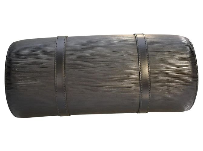 Louis Vuitton Soufflot in pelle Epi Noir Nero - vista 8
