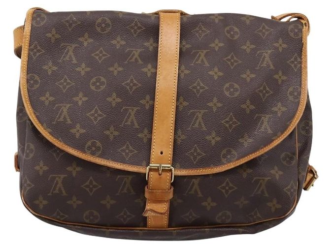 Louis Vuitton Saumur Monogram 35 Marrone - vista 2