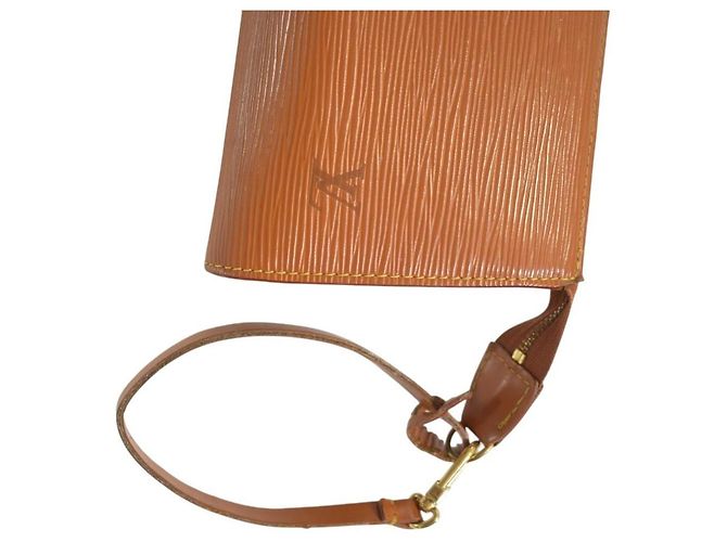Organizer Louis Vuitton Pochette Accessoires 24 Pelle Epi Cipango Gold Marrone - vista 12