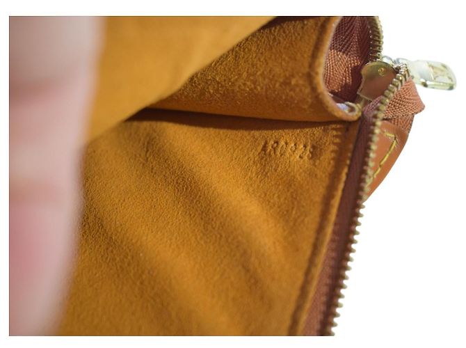 Organizer Louis Vuitton Pochette Accessoires 24 Pelle Epi Cipango Gold Marrone - vista 14