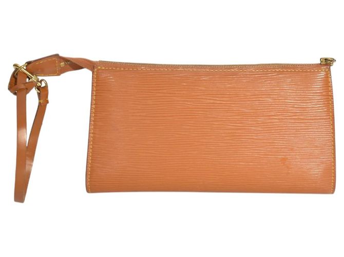 Organizer Louis Vuitton Pochette Accessoires 24 Pelle Epi Cipango Gold Marrone - vista 2