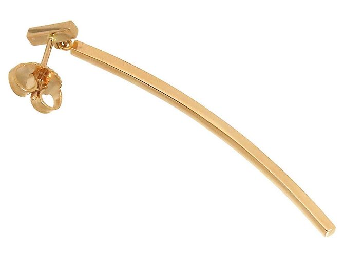 Orecchini Tiffany & Co. T Wire Bar Diamond in oro rosa 18K - vista 2