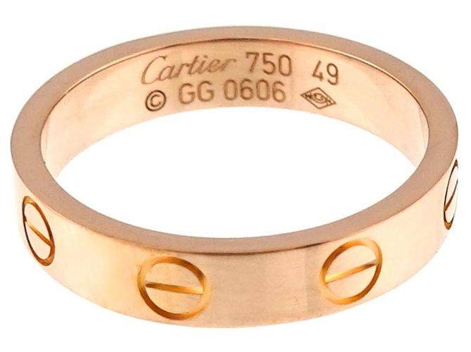 Anello Mini Love Cartier in oro rosa - vista 2
