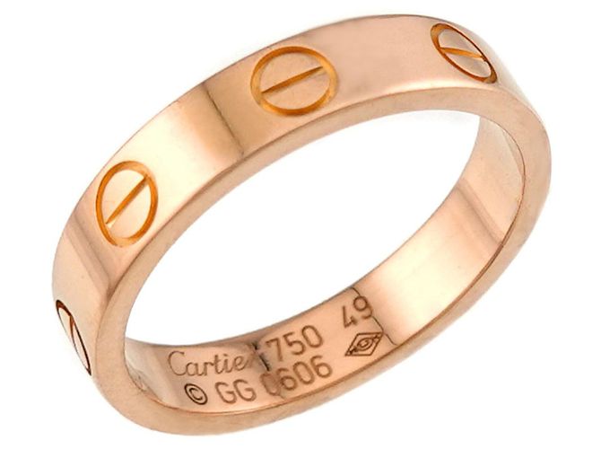 Anello Mini Love Cartier in oro rosa - vista 3