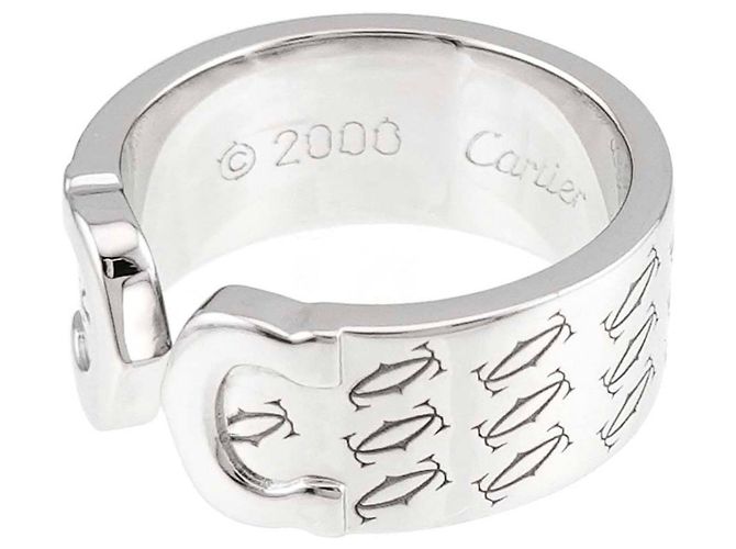 Anello Cartier C2 in oro bianco 18K - vista 2