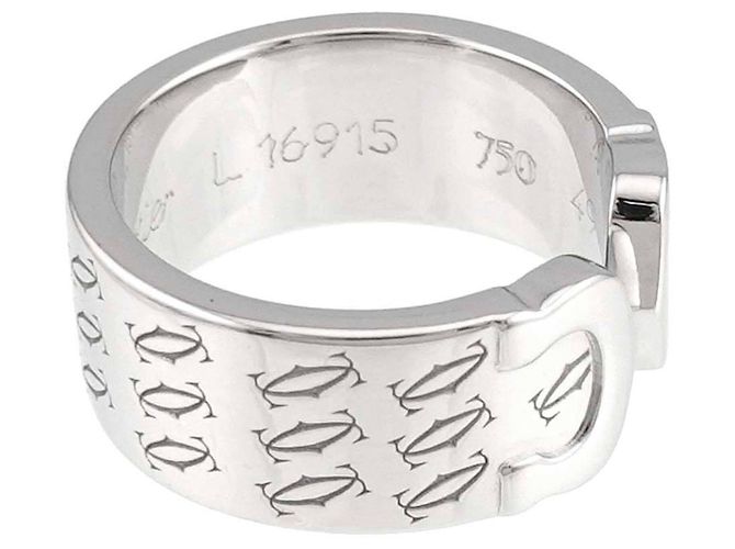 Anello Cartier C2 in oro bianco 18K - vista 3