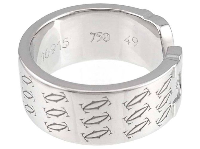 Anello Cartier C2 in oro bianco 18K - vista 4