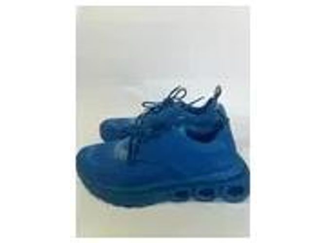 Salvatore Ferragamo blaue Canvas-Sneaker - Ansicht 4