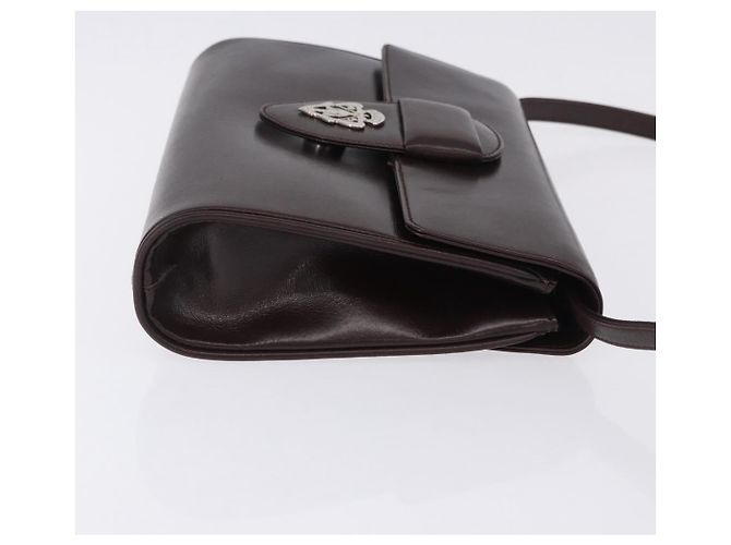 Gucci Vintage Leather Medium Marrone - vista 3
