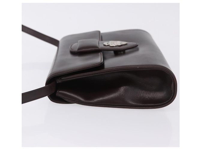 Gucci Vintage Leather Medium Marrone - vista 4