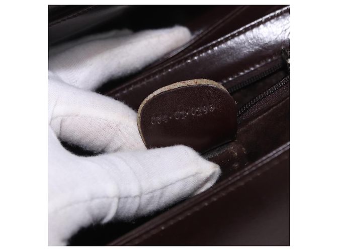 Gucci Vintage Leather Medium Marrone - vista 7