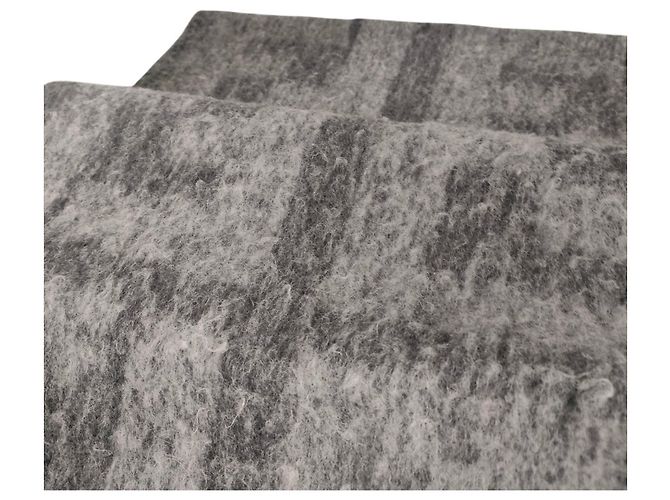 Fendi Shaggy-Stola Grau Braun - Ansicht 2
