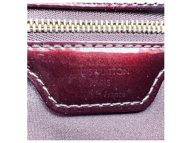 Borsa Louis Vuitton Vernis Wilshire PM Bordò - vue 10