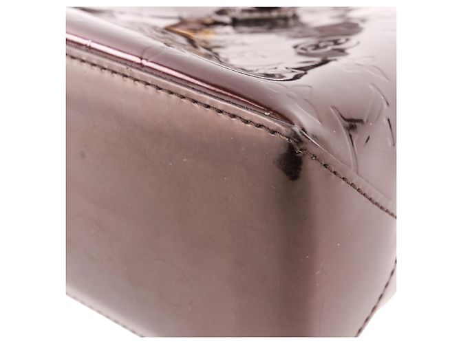 Borsa Louis Vuitton Vernis Wilshire PM Bordò - vue 14