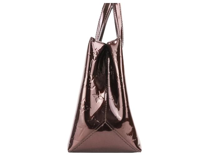 Borsa Louis Vuitton Vernis Wilshire PM Bordò - vue 3
