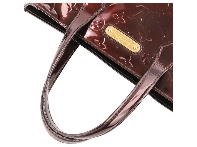 Borsa Louis Vuitton Vernis Wilshire PM Bordò - vue 5