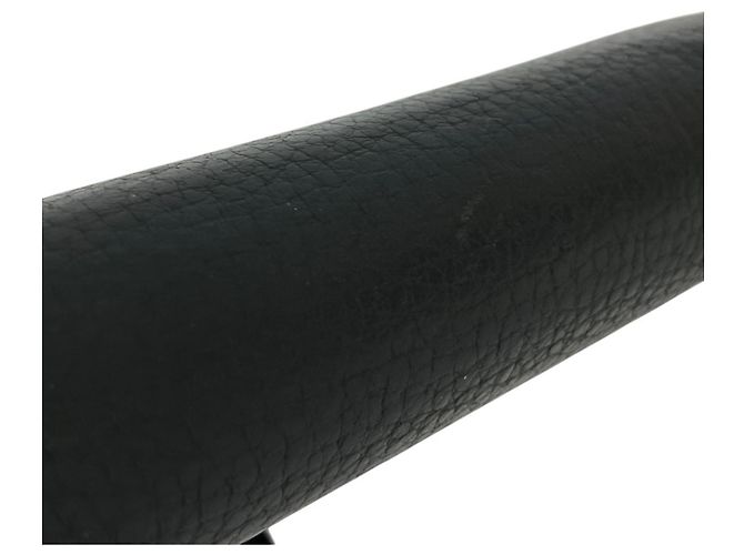 Cartera compacta bi-fold de piel con placa de logo Prada Negro - vista 14
