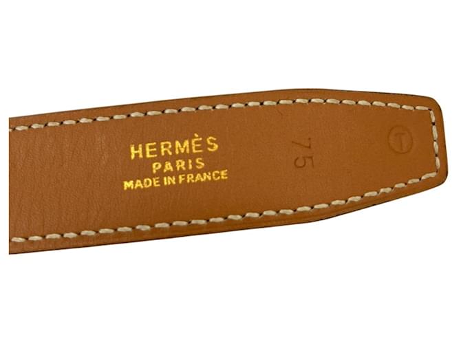Hermès Hermes Vintage Constance 75 Gürtel Braun Schwarz - Ansicht 10