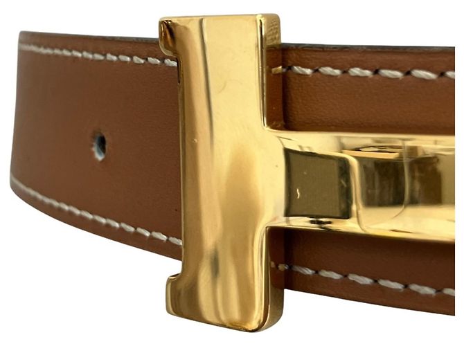 Hermès Hermes Vintage Constance 75 Gürtel Braun Schwarz - Ansicht 12